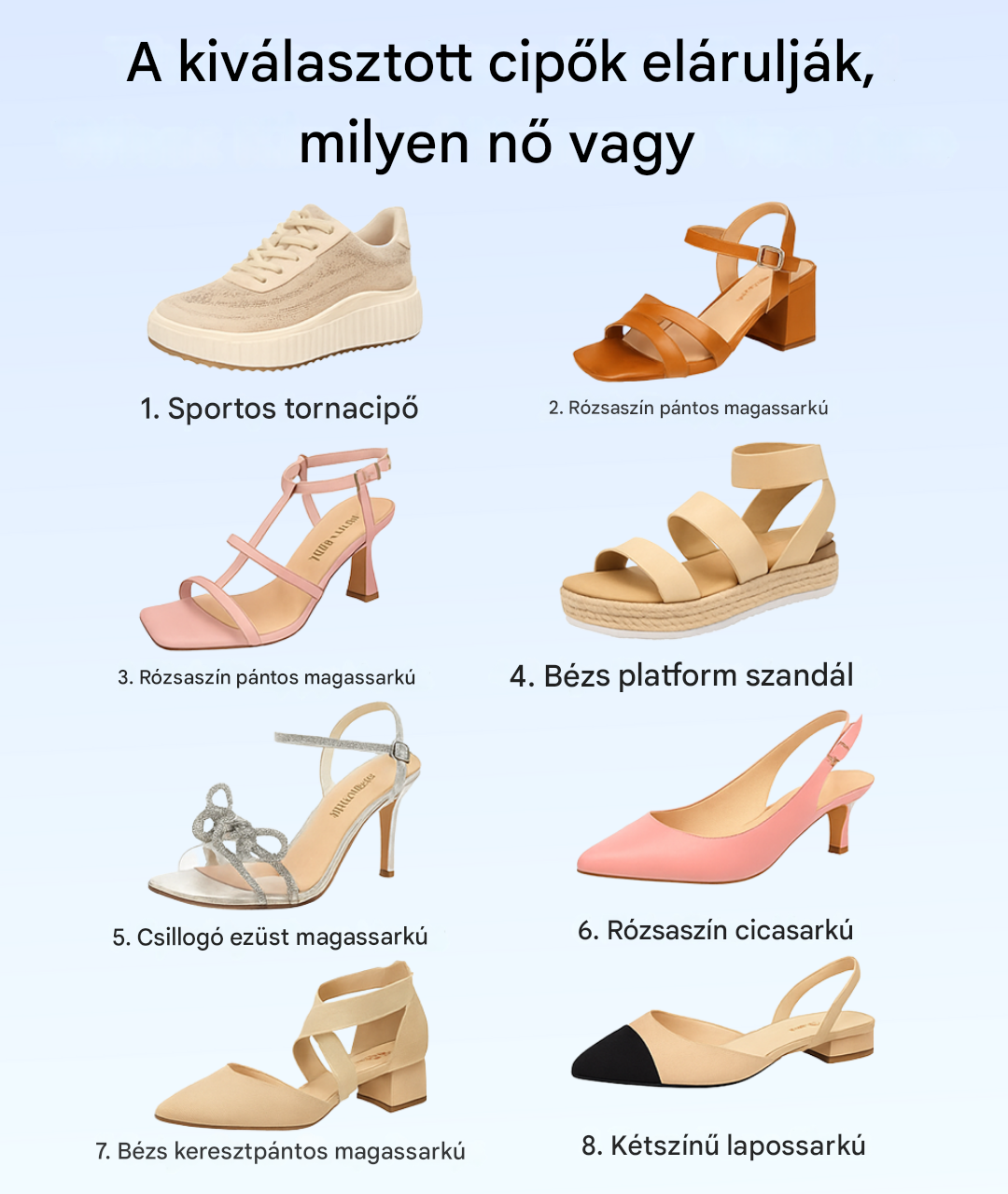 Mit árulnak el rólad a kedvenc cipőid?