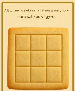 A látott négyzetek száma határozza meg, hogy nárcisztikus vagy-e