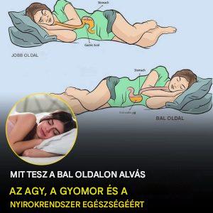 A bal oldalon alvás hatással van az egészségre