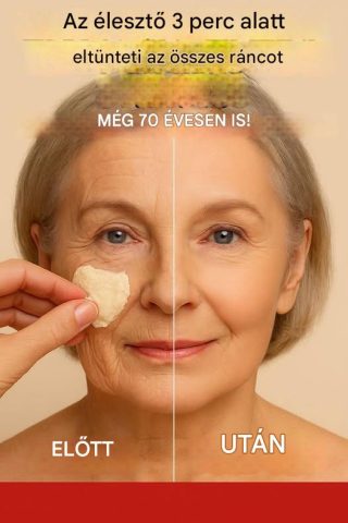 Az élesztő 3 perc alatt eltünteti az összes ráncot. Már 70 fokon is. Ránctalanítás
