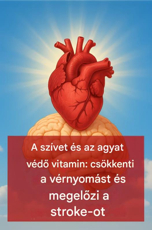 Ez a vitamin védi a szívet és az agyat: csökkenti a vérnyomást és megelőzi a stroke-ot