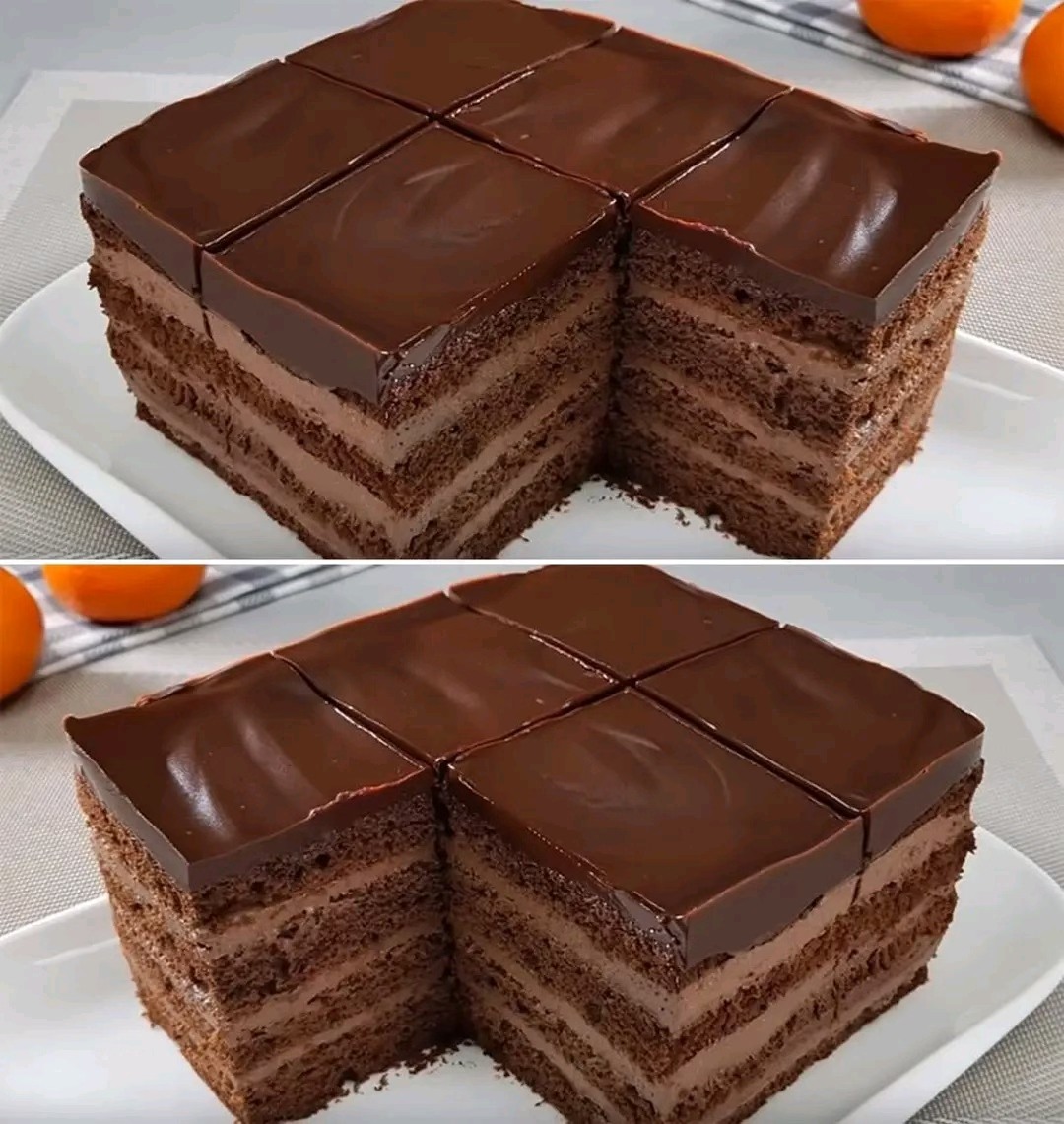 Przepis: Szybki biszkopt czekoladowy z kremem ganache z bobu tonka