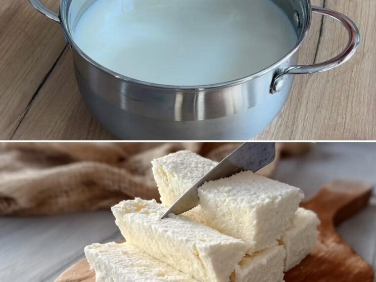 🧀Házi sajt recept: Könnyű friss sajt 3 hozzávalóval