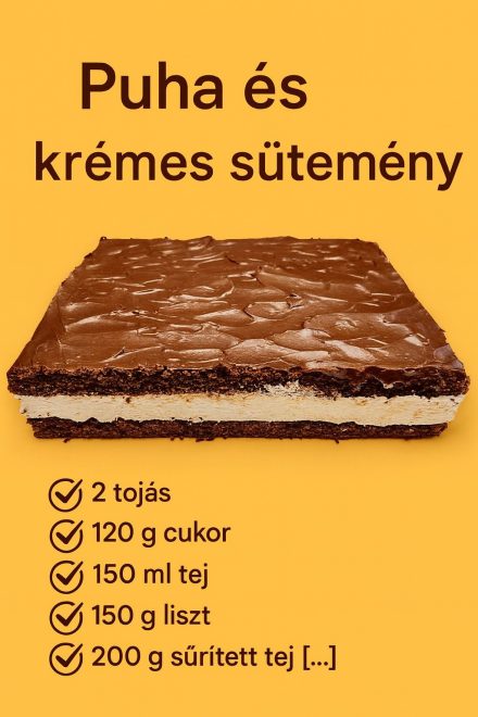 Finom és krémes házi sütemény