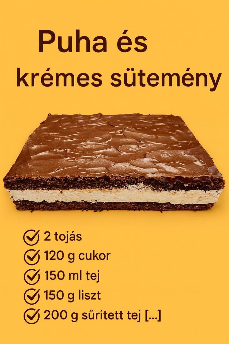 Finom és krémes házi sütemény