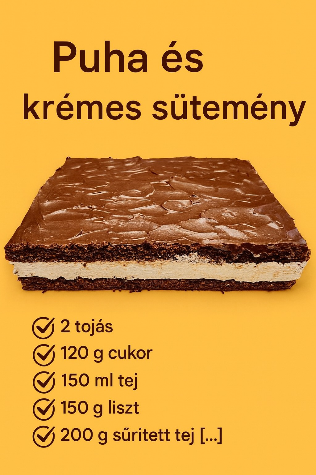 Finom és krémes házi sütemény