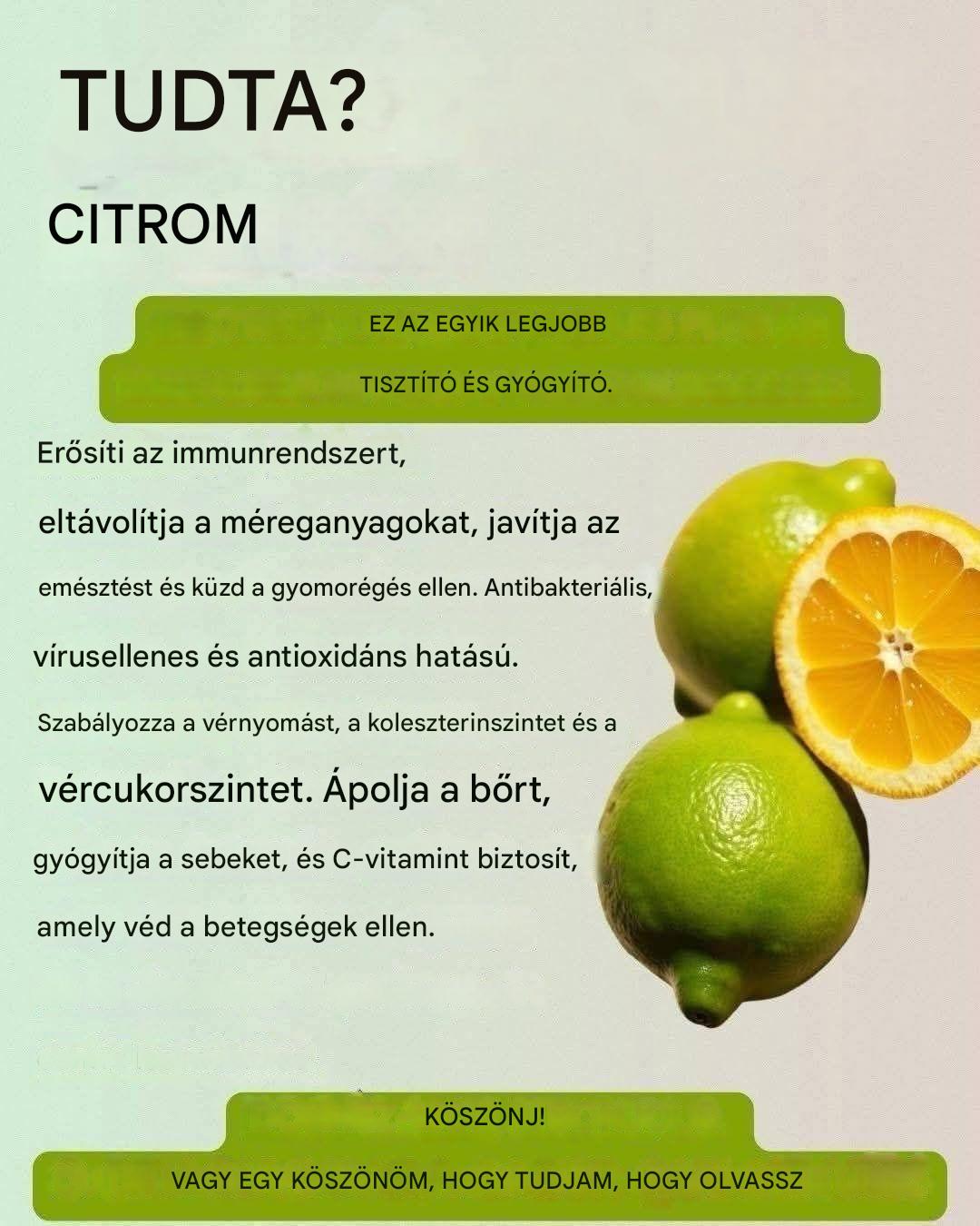 A citrom 10 előnye, tulajdonságai és fogyasztási módjai