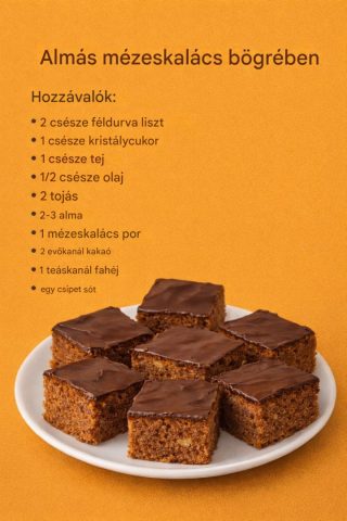 Almás mézeskalács bögrében – puha és könnyű