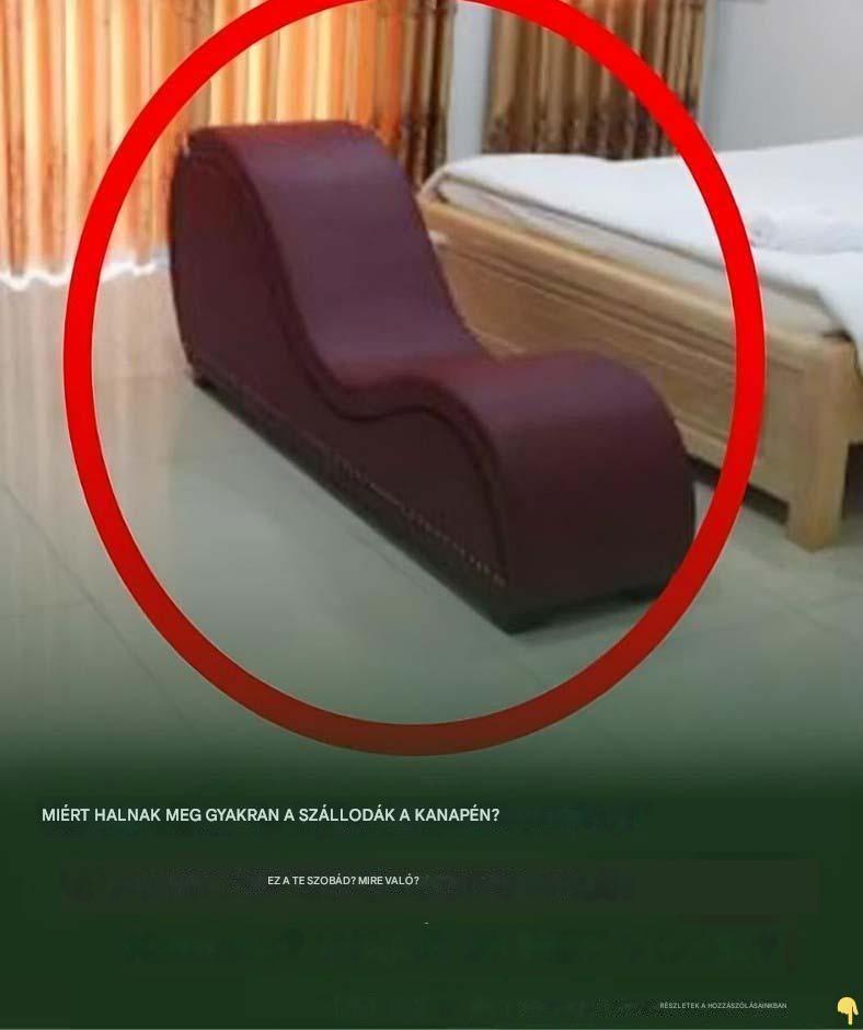 Miért teszik a szállodák ezt a kanapét a szobákba?
