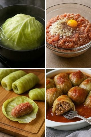 Töltött káposztatekercs recept
