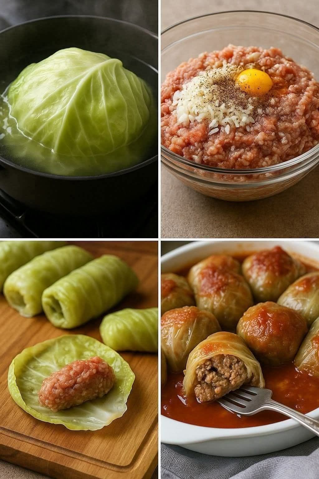 Töltött káposztatekercs recept