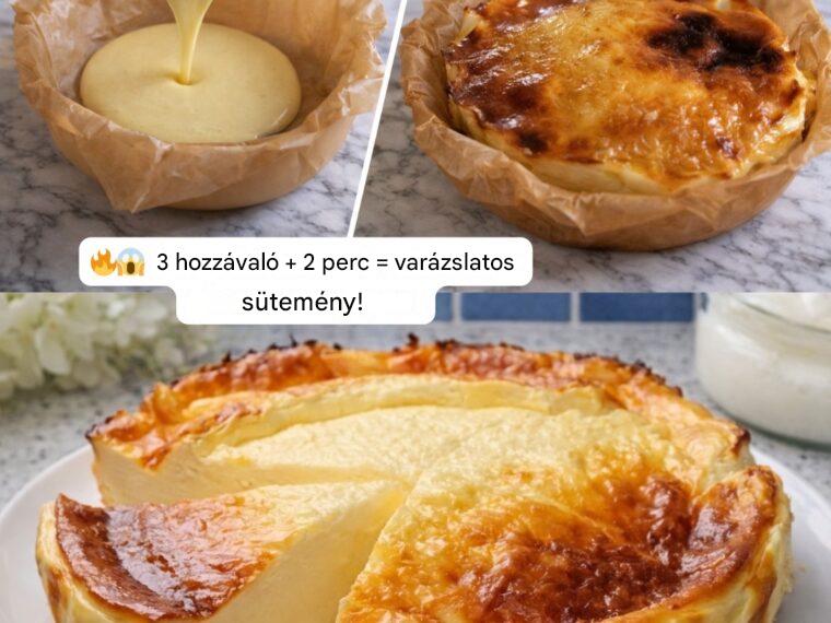 🍰A varázslatos sütemény 3 hozzávalóval: Az expressz desszert, ami viharként hódítja meg az internetet!