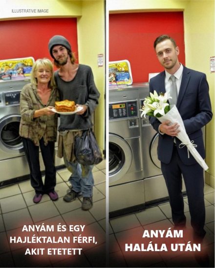 Minden karácsonykor anya megvendégelt egy hajléktalan férfit a helyi mosodában, de idén, amikor megláttam, minden megváltozott