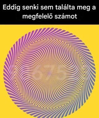 Megtalálod a rejtett számot ebben az optikai illúzióban?