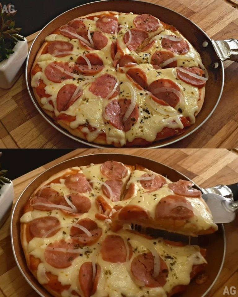 Serpenyős pizza sütő, tojás és tej nélkül