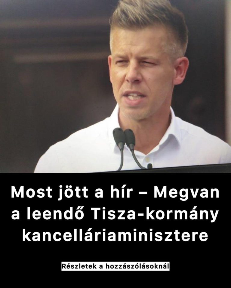Most jött a hír – Megvan a leendő Tisza-kormány kancelláriaminisztere