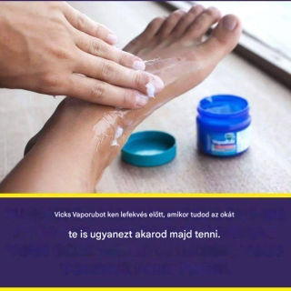 A Vicks Vaporub lábra kenésének 4 előnye lefekvés előtt