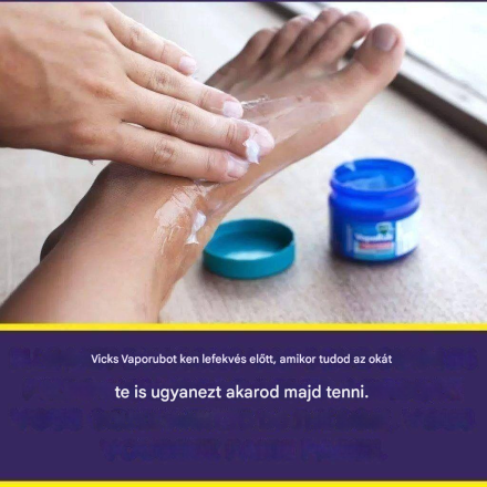 A Vicks Vaporub lábra kenésének 4 előnye lefekvés előtt