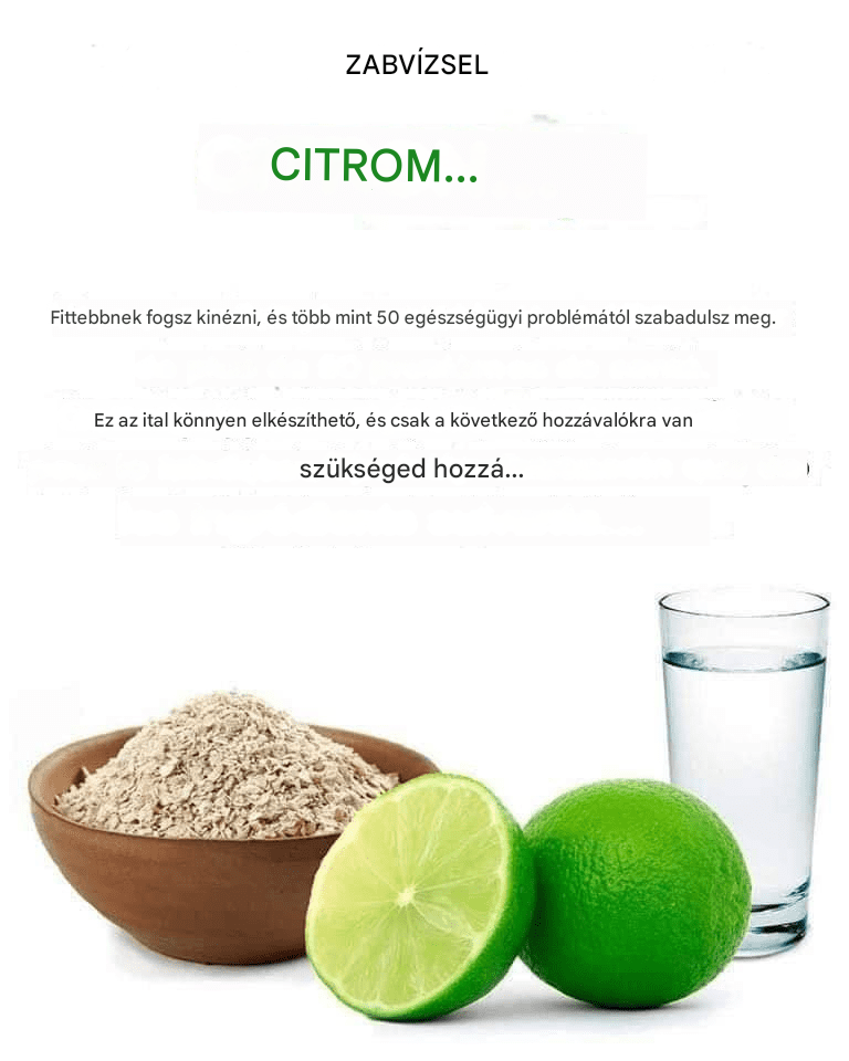 A zabvíz citrommal előnyei, amikről nem is tudtál