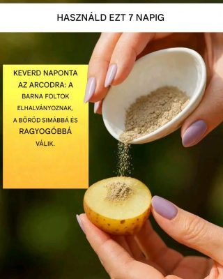 Dörzsöld be ezt a szeletet az arcodra a makulátlan bőrért