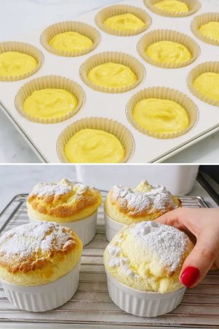 5 perces sütemény: Csak 2 tojással és ricotta sajttal! 🧁  A leggyorsabb desszert 3 hozzávalóval… Próbáld ki még ma!