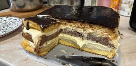 Krémes piskótaszelet recept: én így szeretem, mikor jó sok krém van benne