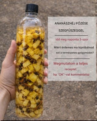 Próbáltad már ananászhéjat szegfűszeggel főzni egy egyszerű napi italhoz?