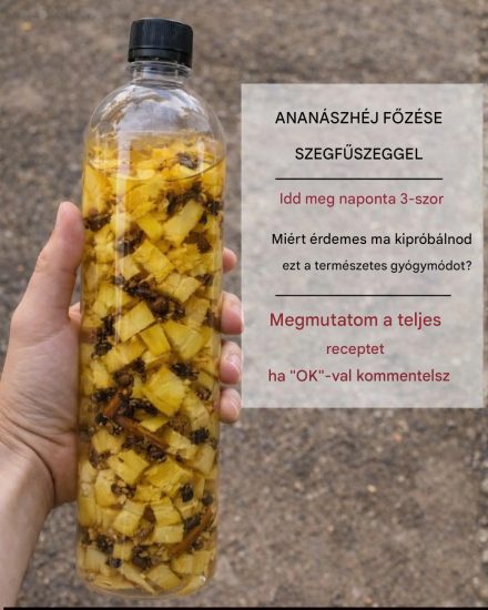 Próbáltad már ananászhéjat szegfűszeggel főzni egy egyszerű napi italhoz?