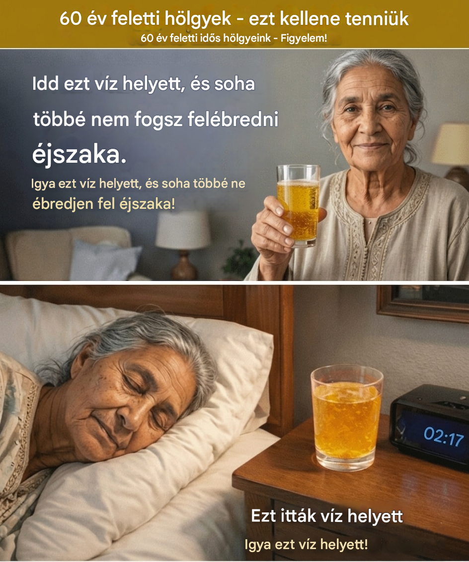 IDŐSEK: Nem tudnak aludni éjszaka? Igyák ezt víz helyett az azonnali mély alvásért