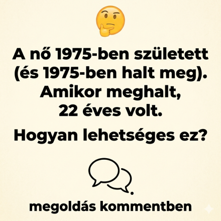 Találós kérdés: Ez a nő 1975-ben született