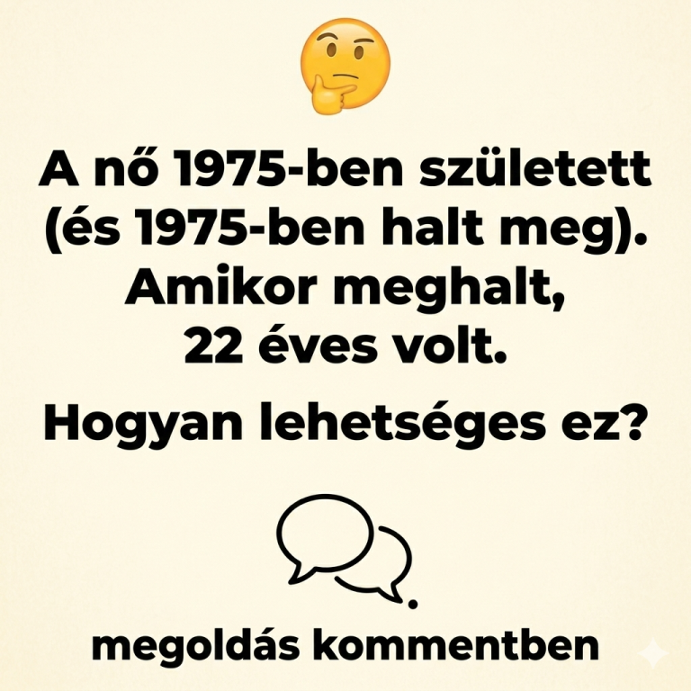 Találós kérdés: Ez a nő 1975-ben született