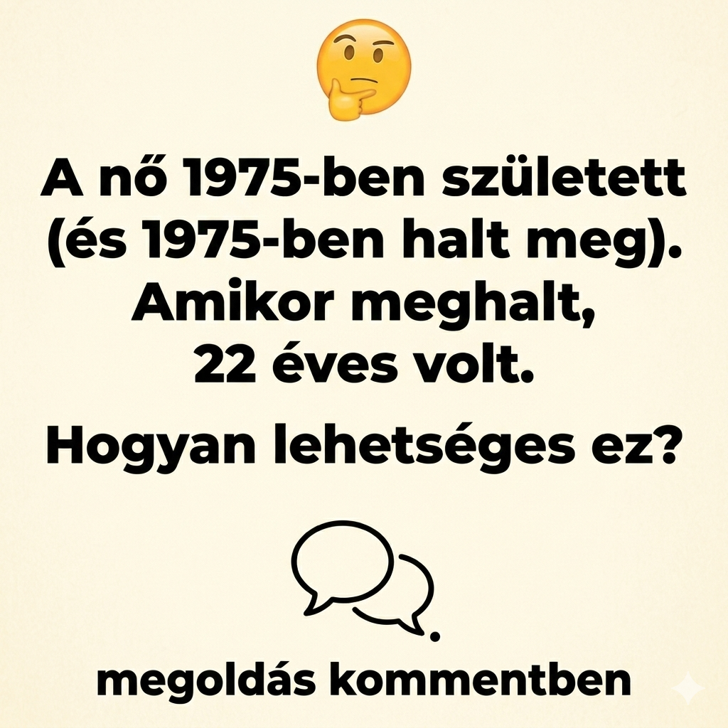 Találós kérdés: Ez a nő 1975-ben született