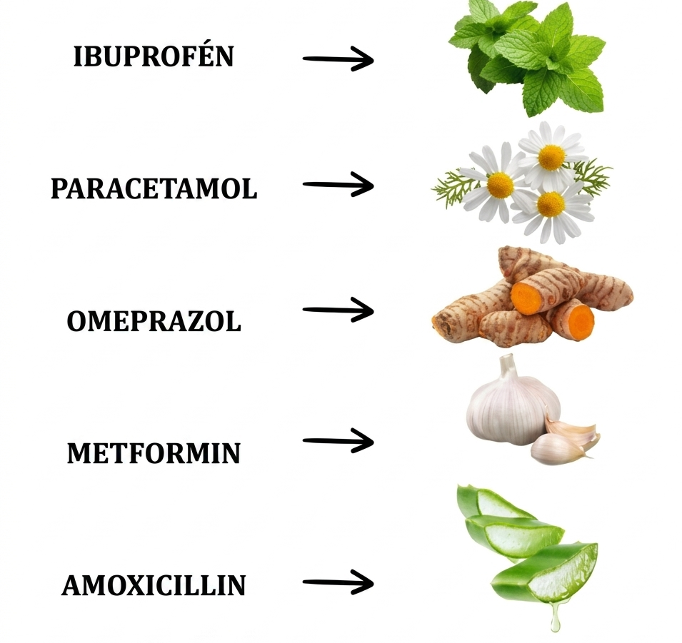 6 természetes megoldás bizonyos gyógyszerek helyettesítésére