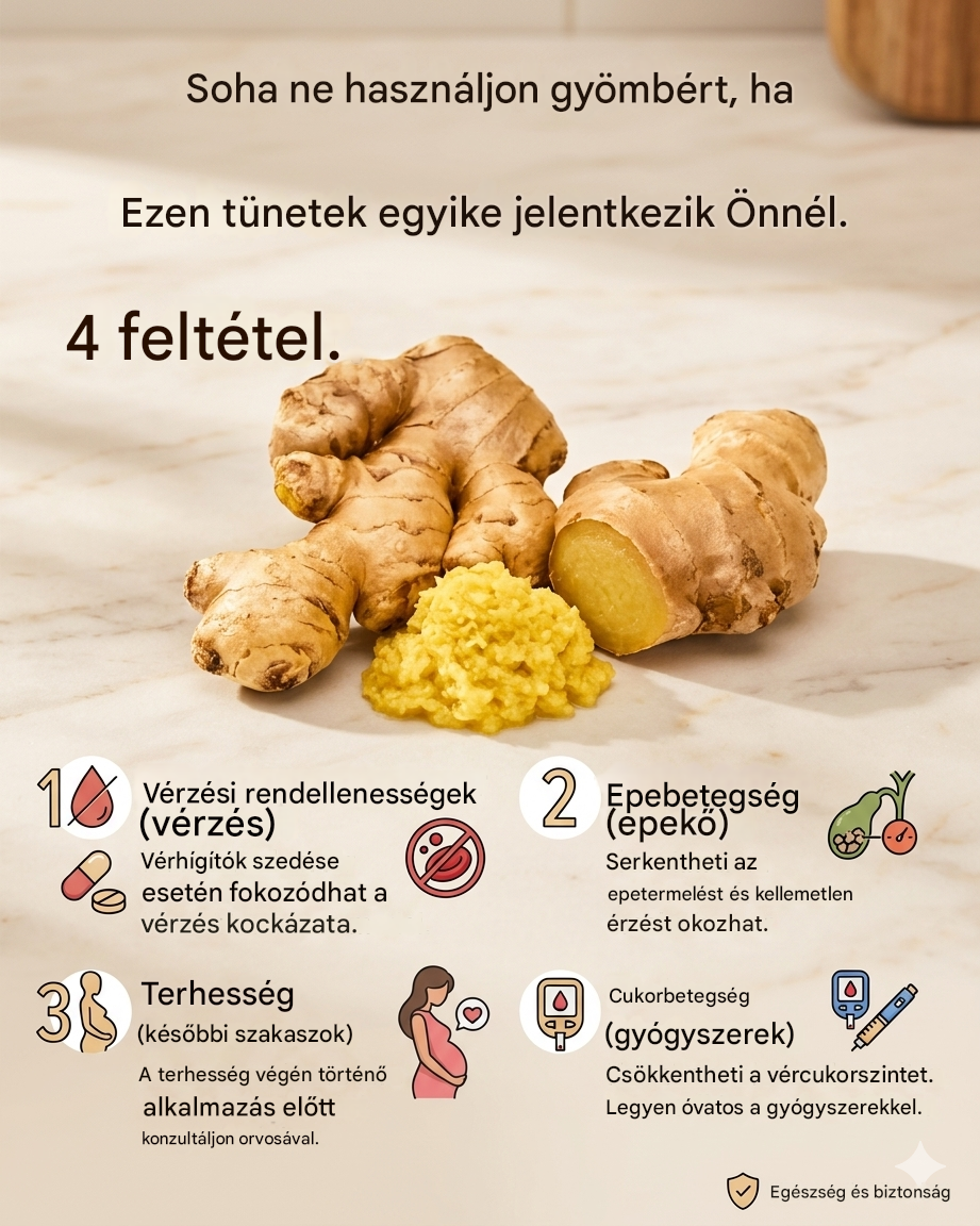 Soha ne fogyasszon gyömbért, ha bármelyik ilyen betegségben szenved; ez súlyos egészségügyi problémákhoz vezethet.