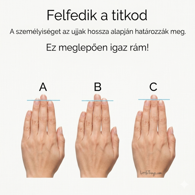 Azt mondják, a személyiség titka az ujjad hossza. Furcsa módon, ez rám is igaz!