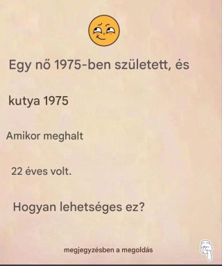 Találós kérdés: Ez a nő 1975-ben született