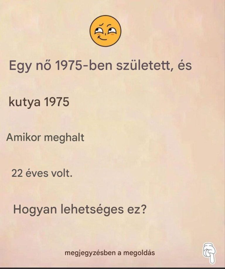 Találós kérdés: Ez a nő 1975-ben született