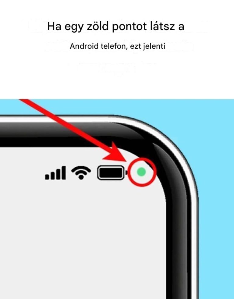 Látsz egy zöld pontot az Androidos telefonodon? Íme, mit jelent.