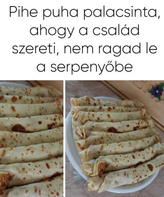 Pihe puha palacsinta, ahogy a család szereti, nem ragad le a serpenyőbe