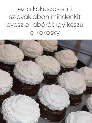 Ez a kókuszos süti Szlovákiában mindenkit levesz a lábáról: így készül a kokosky