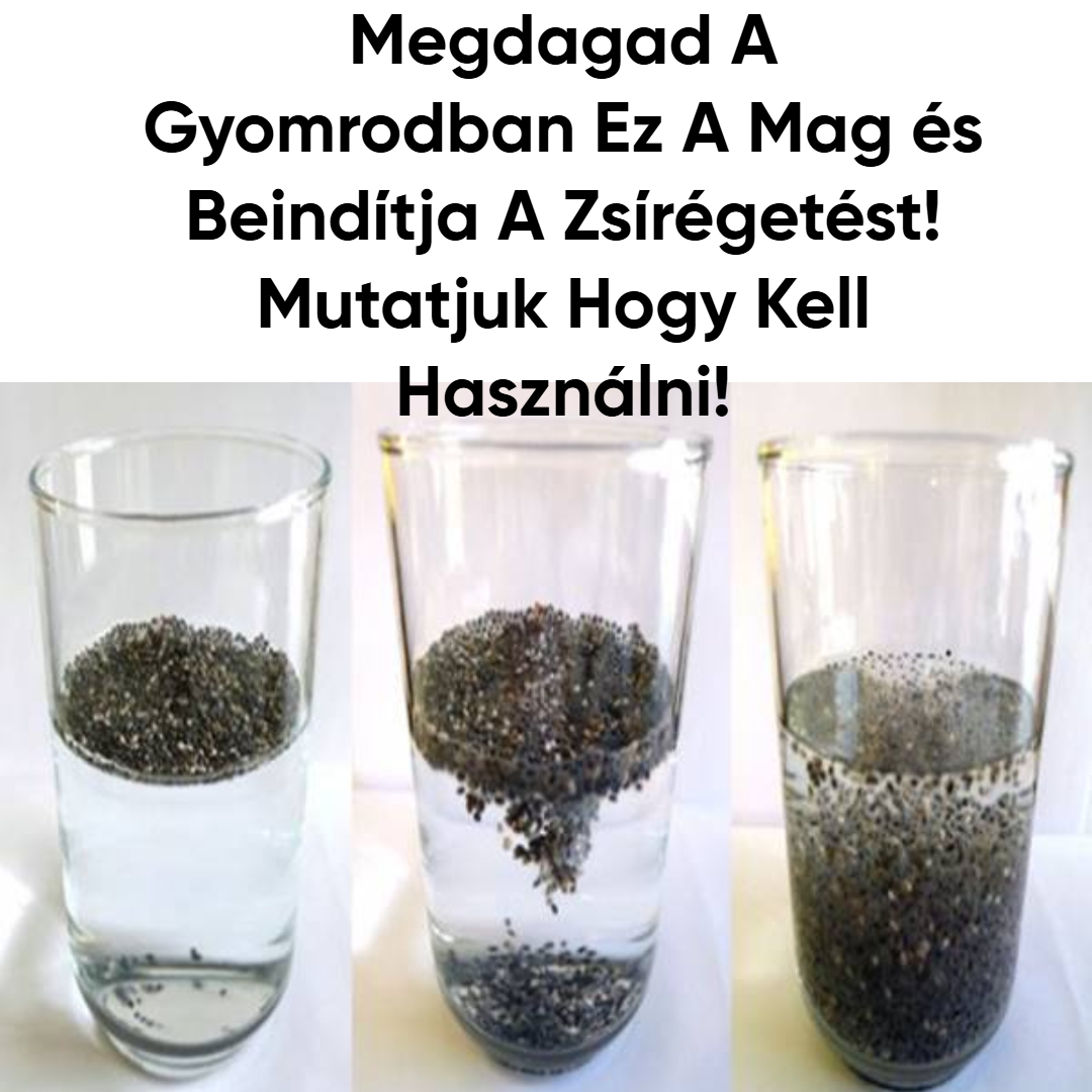 Megdagad a gyomrodban ez a mag és beindítja a zsírégetést! Mutatjuk hogy kell használni!