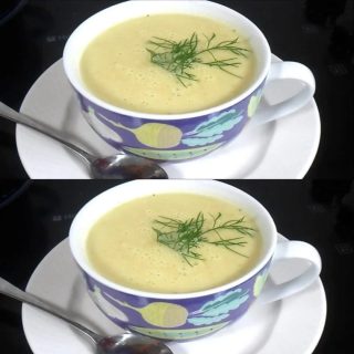 Krumplis, selymes zellerkrémleves: tejszínnel még selymesebb