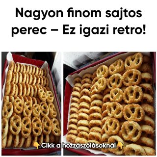Nagyon finom sajtos perec – Ez igazi retro!