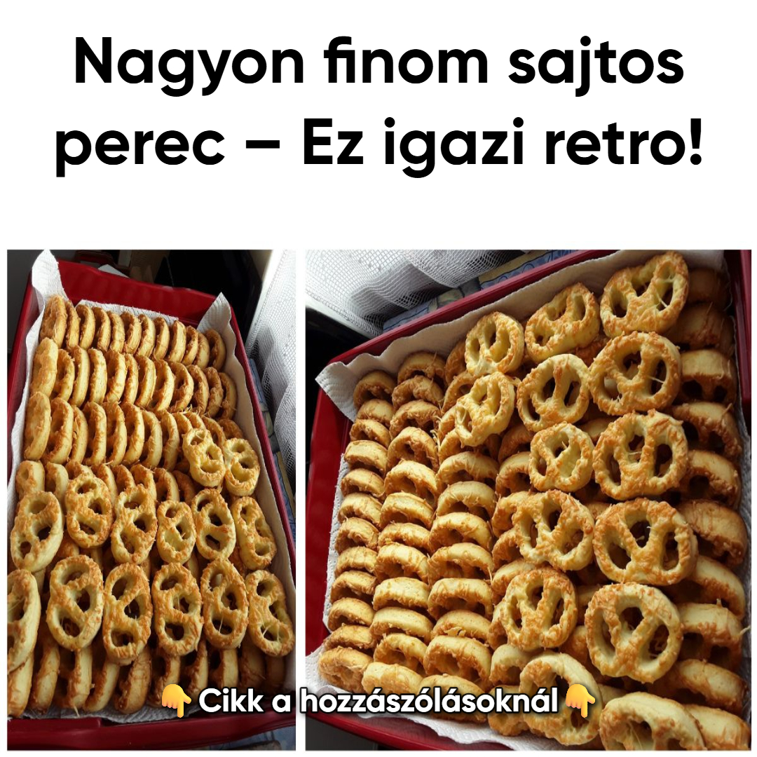 Nagyon finom sajtos perec – Ez igazi retro!