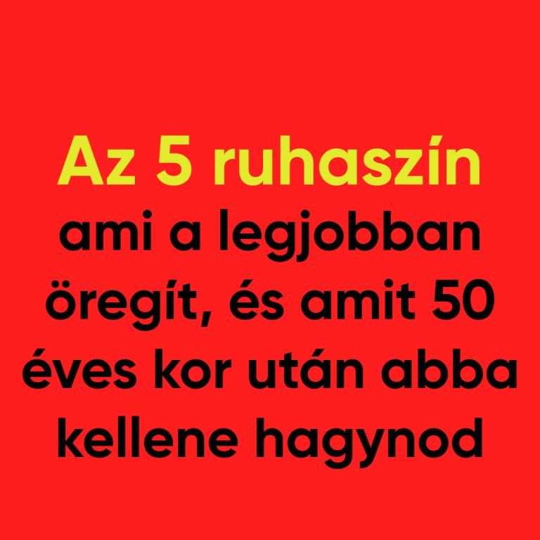 50 felett? Kerüld el ezt az 5 színt, ami elszívja a ragyogásodat