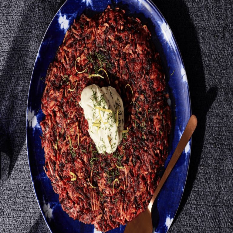Ez a cékla-burgonyarösti olyan ízű, mint egy óriási Latke