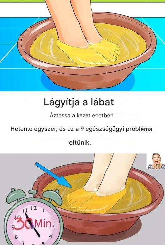 Áztasd a lábad ecetben hetente egyszer, és látni fogod, hogy ez a 9 egészségügyi probléma eltűnik