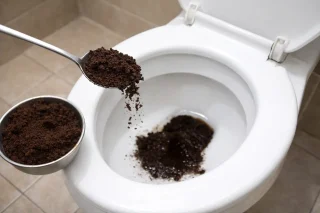 Két kanál kávézacc a WC-be: ez az új háztartási trükk, de tényleg működik?