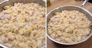 Sajtszószos, sonkás tészta recept, 30 perc és kész a vacsora