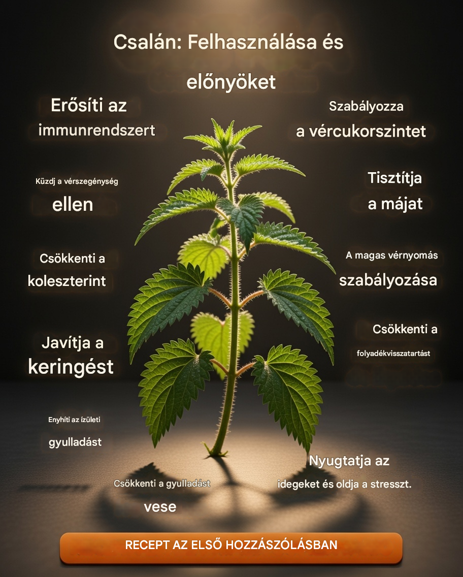 Csalán: Előnyök, Felhasználás és Természetes Receptek